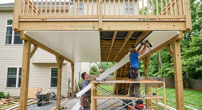 Porch Ceiling Replacement in Conroe, TX